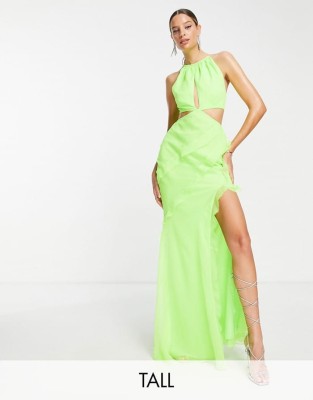 Neonowa sukienka maxi (42)