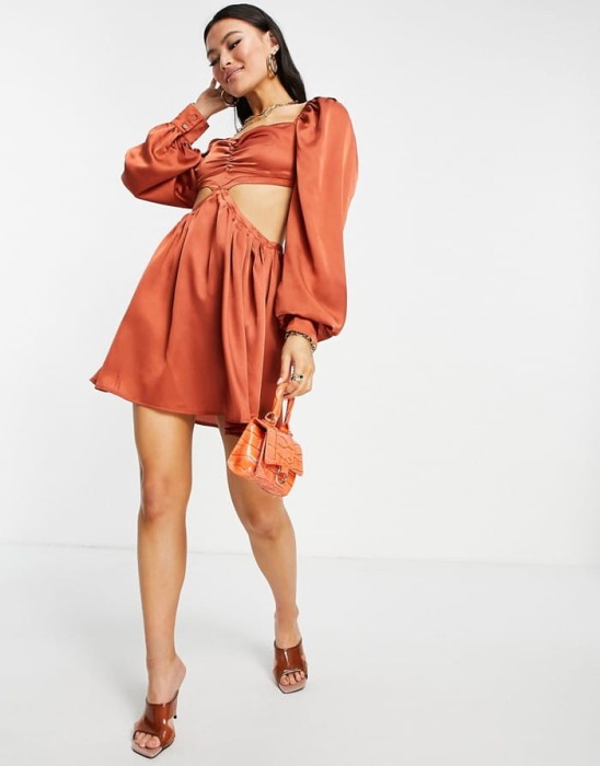 SATYNOWA SUKIENKA CUT OUT (38)