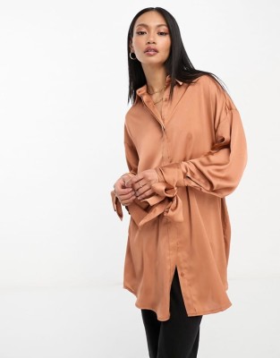Satynowa koszula oversize (32)