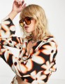 Koszulowy kolorowy top (XS)