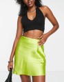 Satynowa spódnica high waist (38)