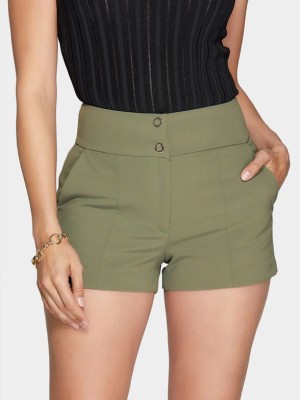 Eleganckie spodenki khaki (S)