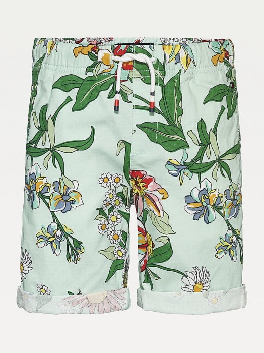 Miętowe spodenki print (14L)