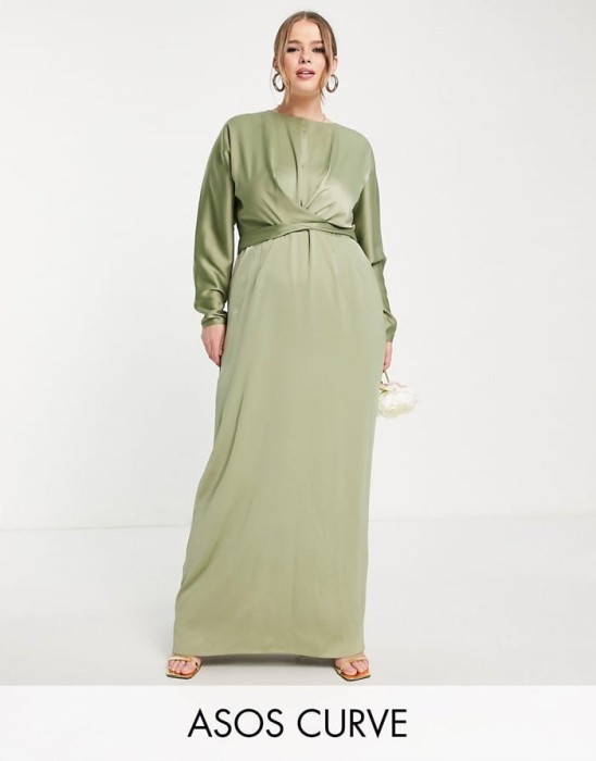 Zielona maxi sukienka wiązanie (44)