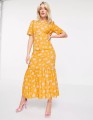 ASOS DESIGN Pephem Midi Tea Dress In Orange.jpg