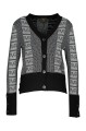 Czarno biały sweter (XL)