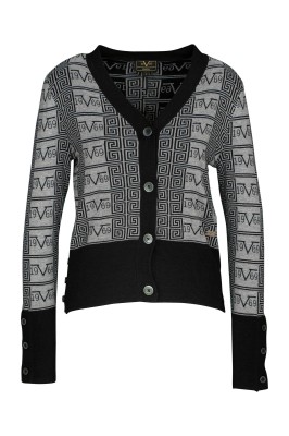 Czarno szary sweter (XL)