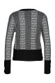 Czarno biały sweter (XL)