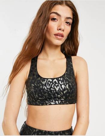 Czarny top animal print (S)