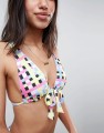 Kolorowa góra od bikini kratka (38)