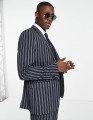 French Connection stripe linen suit jacket in navy_.jpg
