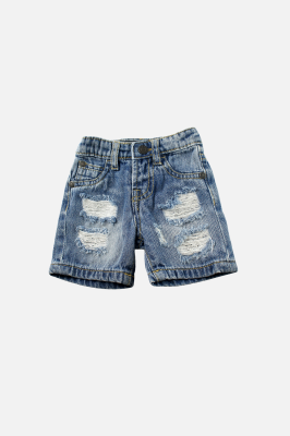Niebieskie spodenki jeansowe (3-6M)