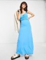 Niebieska maxi sukienka (XS)