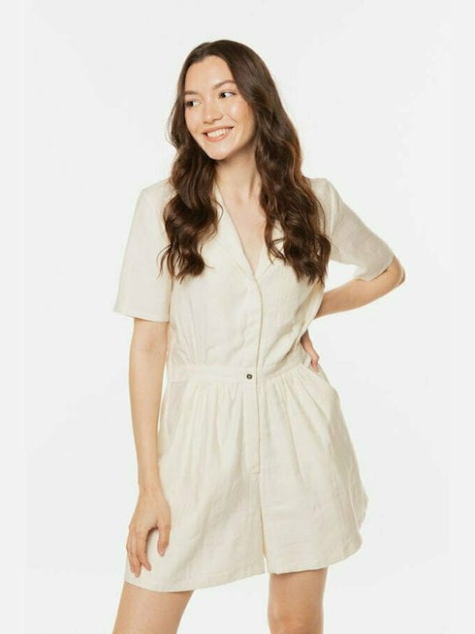 Kombinezon ecru kieszenie (36)