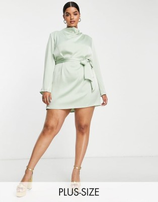 Mini sukienka pasek (2XL)