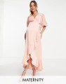 Satynowa suknia maxi (36)
