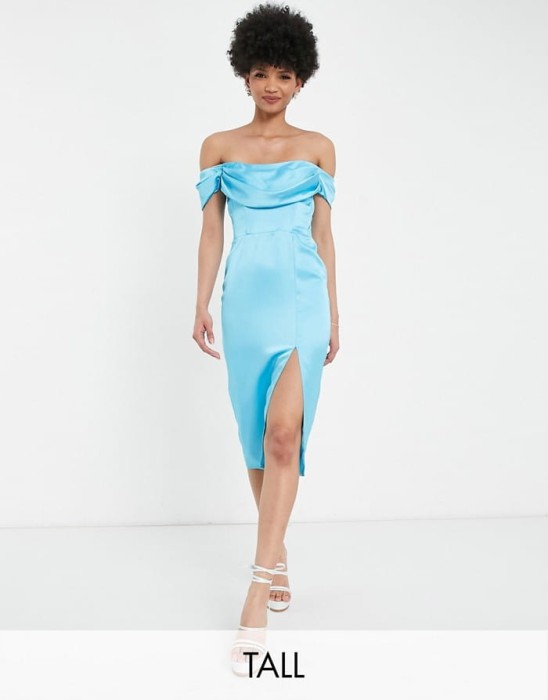 Prosta sukienka midi  (40)