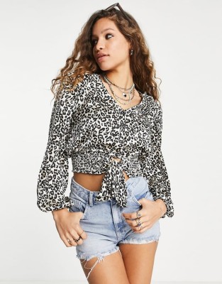 Ecru top animal print (36)