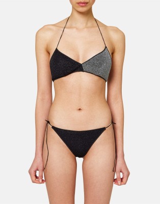 Dwukolorowy biustonosz bikini (S)