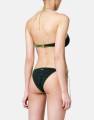 Zielona brokatowa góra bikini (M)