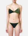 Zielona brokatowa góra bikini (M)