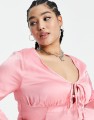 Satynowa sukienka mini (48)