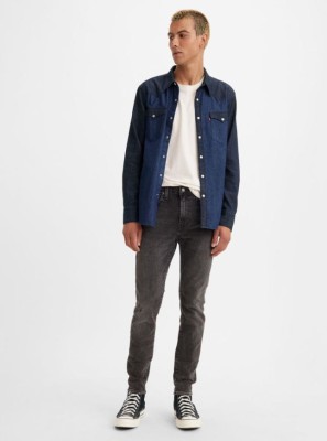 Grafitowe jeansy skinny (30)