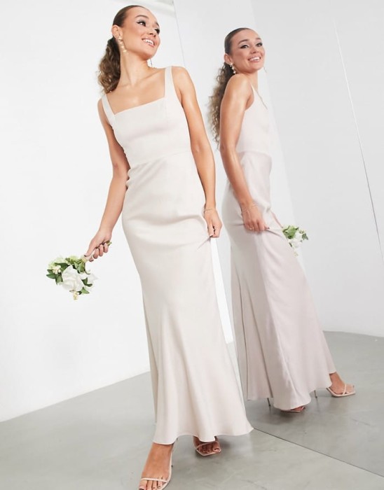 Beżowa sukienka maxi (42)