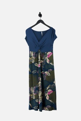 SUKIENKA MIDI KOLOROWY PRINT (38/40)