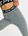 Szare legginsy high waist logo (S)