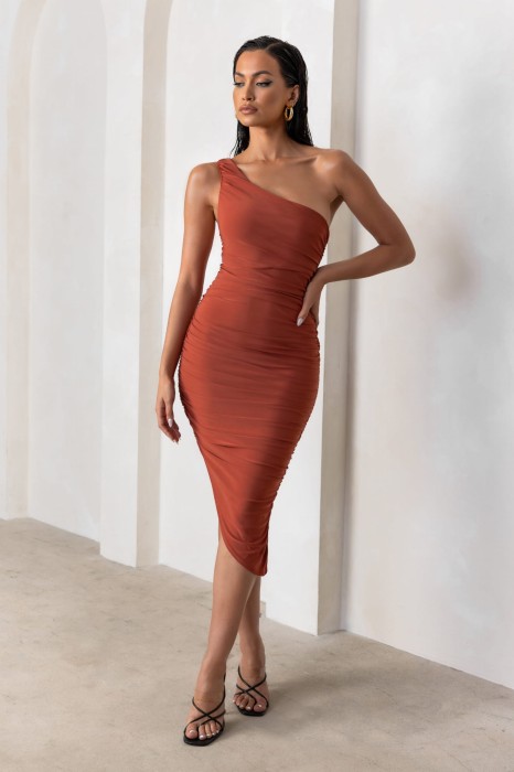 Dopasowana asymetryczna sukienka (40)