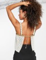 Zdobiony top off shoulder (36)