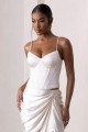 Ecru satynowy top (42)