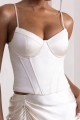 Ecru satynowy top (42)
