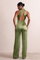Satynowy kombinezon off shoulder (38)