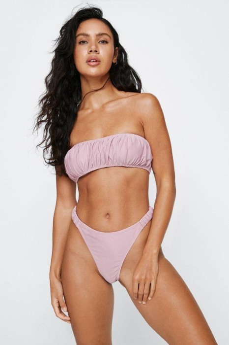 Fioletowe bikini marszczenia (34)