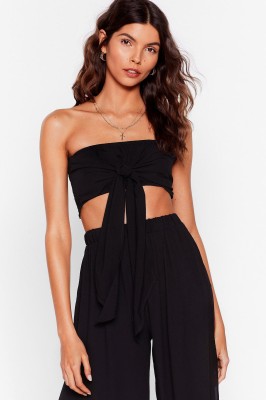 Czarny top off shoulder (38)