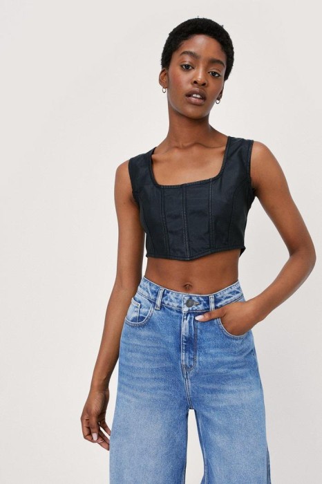 Czarny top zamek (40)