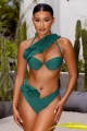 Usztywniany zielony biustonosz bikini (42)