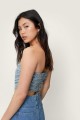 Niebieski top kwiaty off shoulder (40)