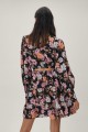 Czarna sukienka mini floral print (34)