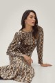 Kolorowa sukienka midi animal print (34)