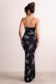 Czarna sukienka floral print (40)