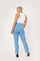 Blue azzurro Plus Size Organic Denim Split Hem_yyth (1).jpg