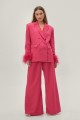 Pink Pleated Wide Leg Belted Suit Trouser image_yyt.jpg