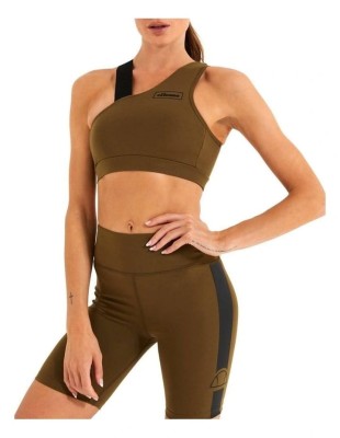 Asymetryczny top khaki (40)