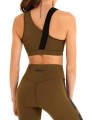 Asymetryczny top khaki (40)