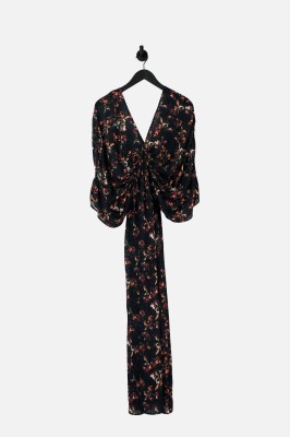 Czarna sukienka maxi print (36)