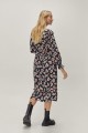 Czarna sukienka midi floral print (34)