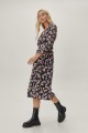 Czarna sukienka midi floral print (34)